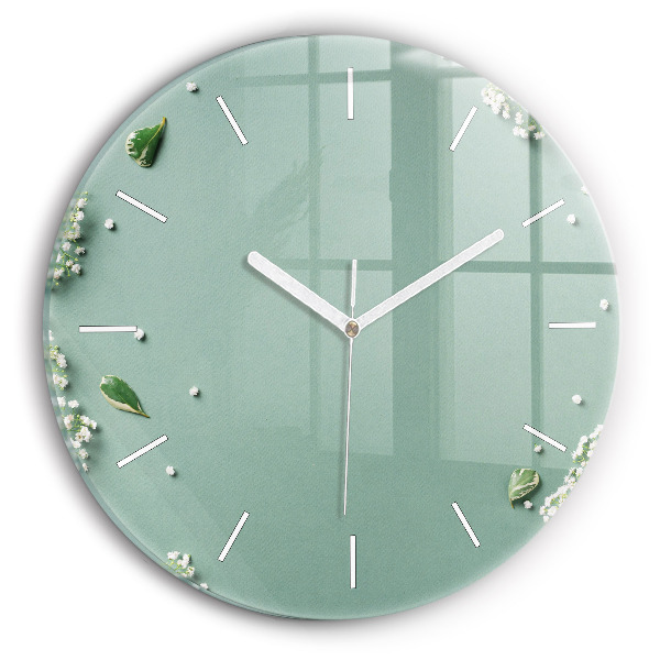 Orologio rotondo Fiori delicati