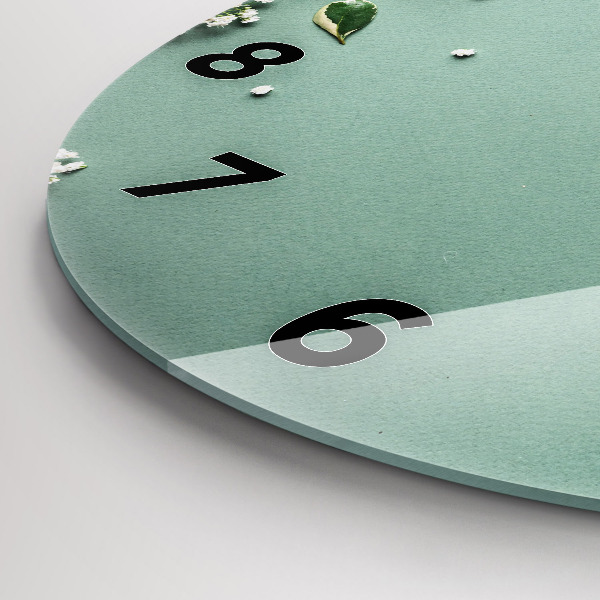 Orologio rotondo Fiori delicati