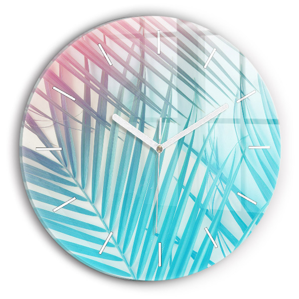 Orologio rotondo Palma tropicale
