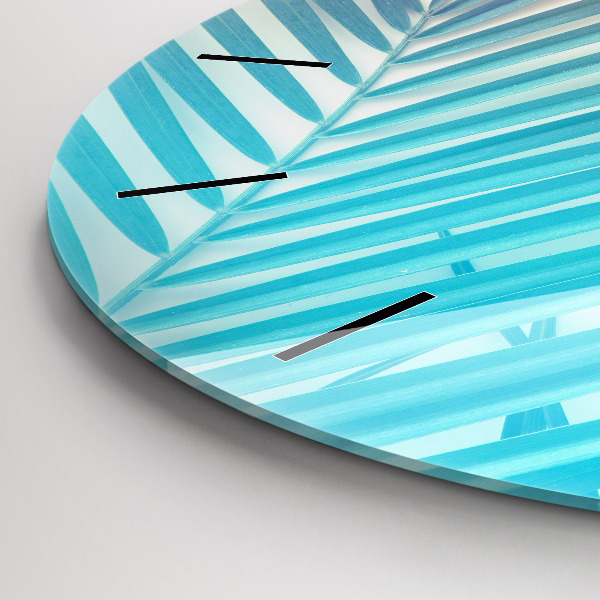 Orologio rotondo Palma tropicale