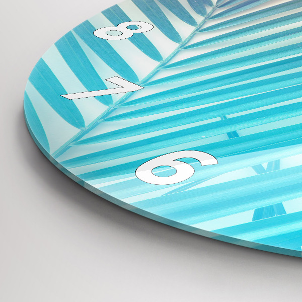 Orologio rotondo Palma tropicale