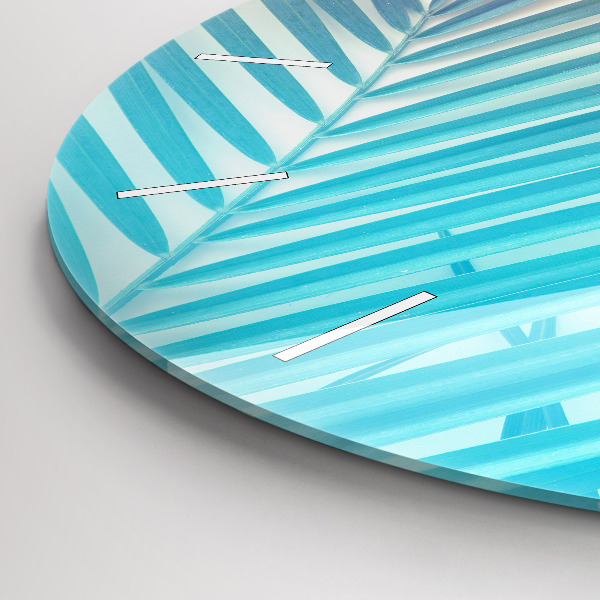 Orologio rotondo Palma tropicale