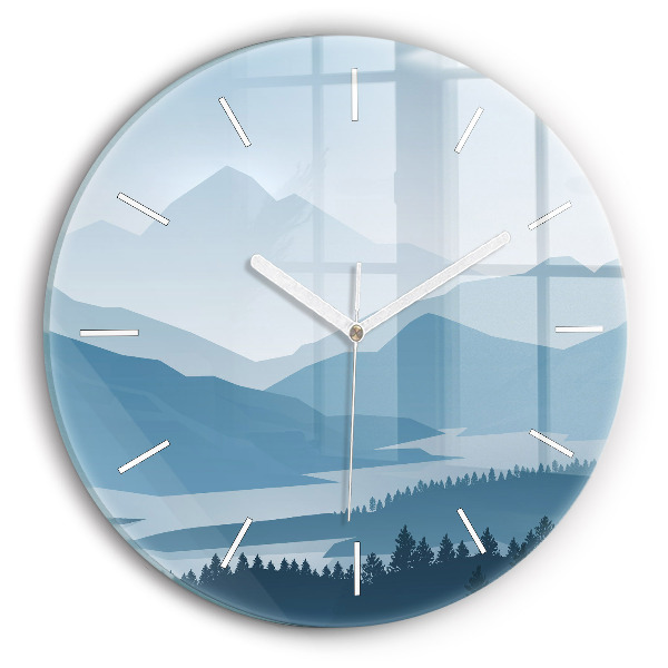Orologio rotondo Paesaggio montano
