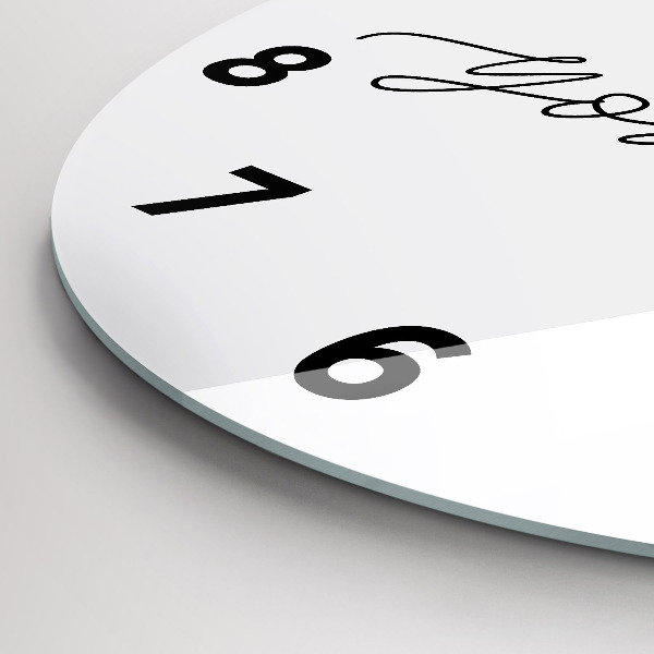 Orologio rotondo La scritta Sii te stesso