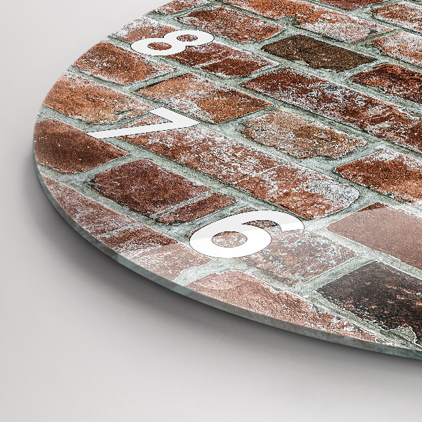 Orologio rotondo Muro di mattoni