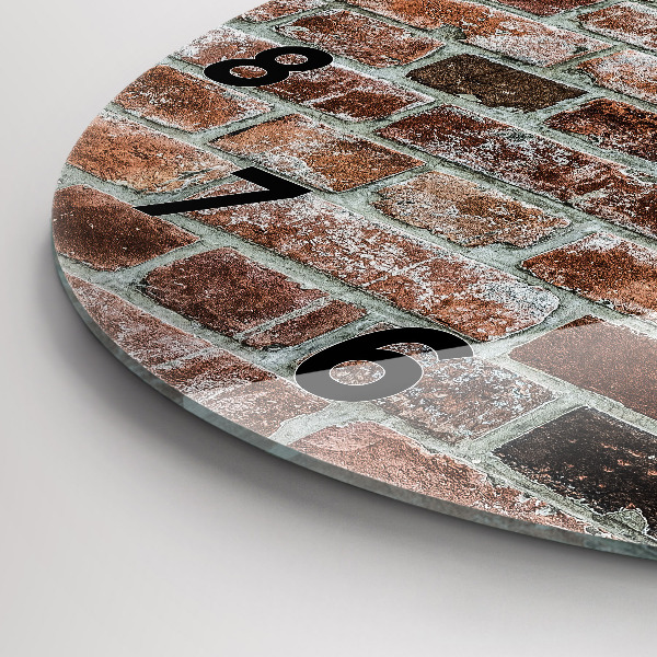 Orologio rotondo Muro di mattoni