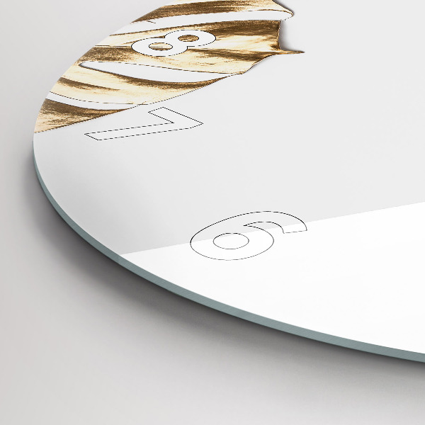 Orologio rotondo Foglie tropicali