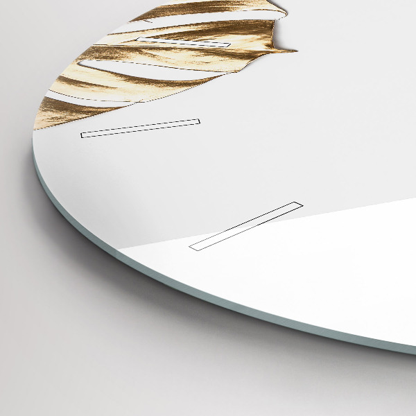 Orologio rotondo Foglie tropicali