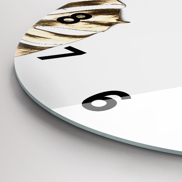 Orologio rotondo Foglie tropicali