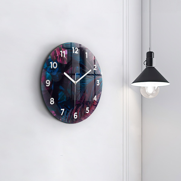 Orologio rotondo Fiori esotici