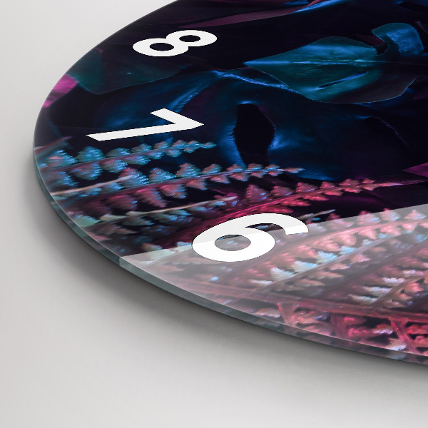 Orologio rotondo Fiori esotici