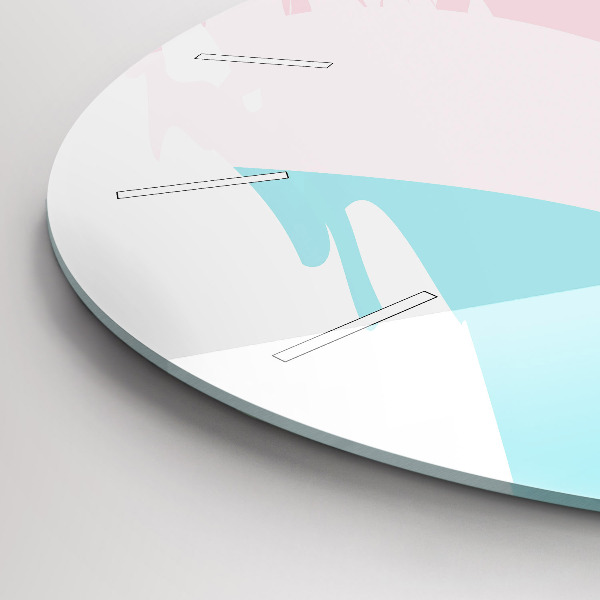 Orologio rotondo Astrazione pastello