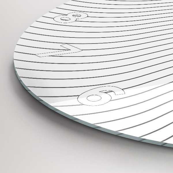 Orologio rotondo Linee di astrazione