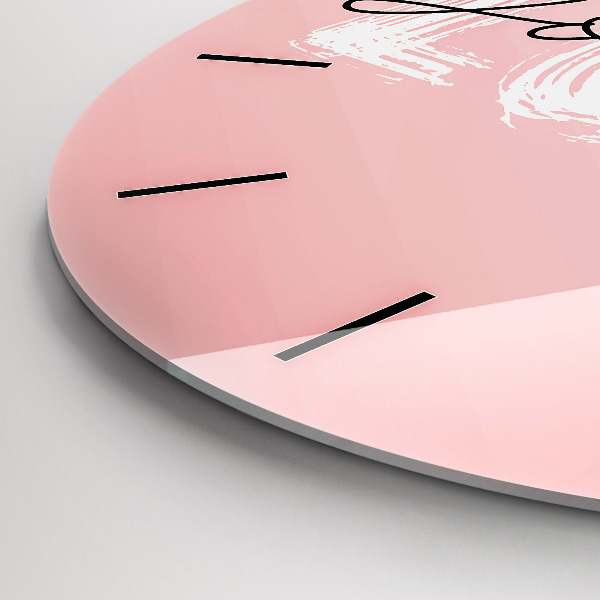 Orologio rotondo La scritta Ama te stesso