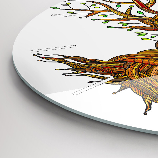 Orologio rotondo Albero e radici