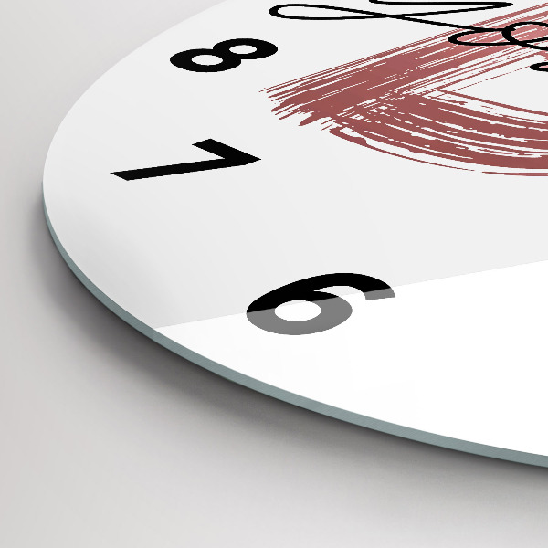 Orologio rotondo La scritta Sii te stesso