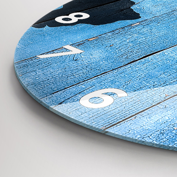 Orologio rotondo Mappa del mondo su tavole