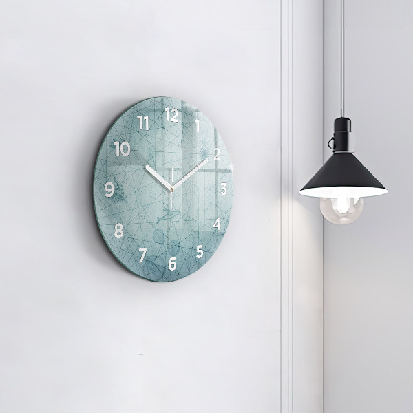 Orologio rotondo Mappa d'epoca