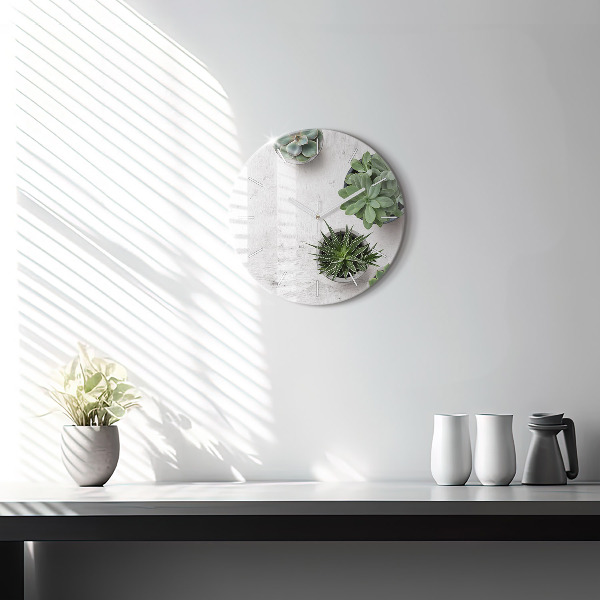 Orologio rotondo Piante ornamentali