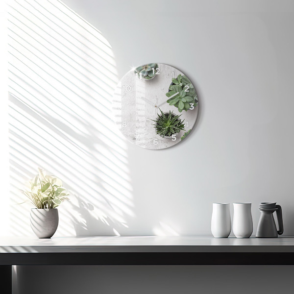 Orologio rotondo Piante ornamentali