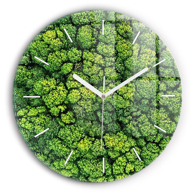 Orologio rotondo Foresta dall'alto