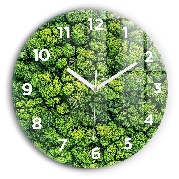 Orologio rotondo Foresta dall'alto