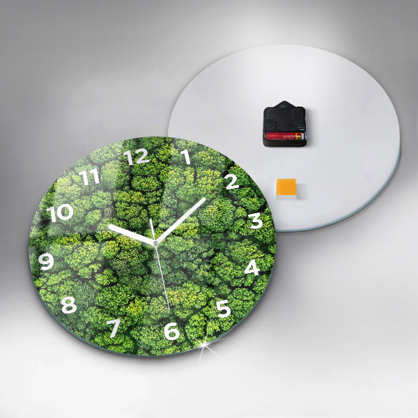Orologio rotondo Foresta dall'alto