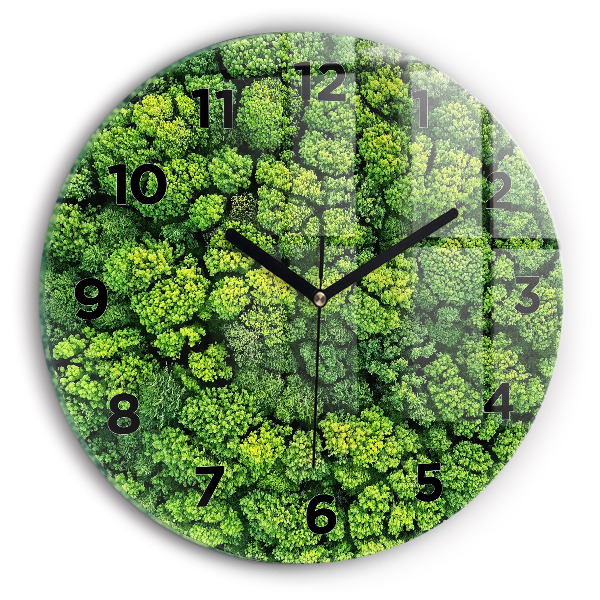 Orologio rotondo Foresta dall'alto