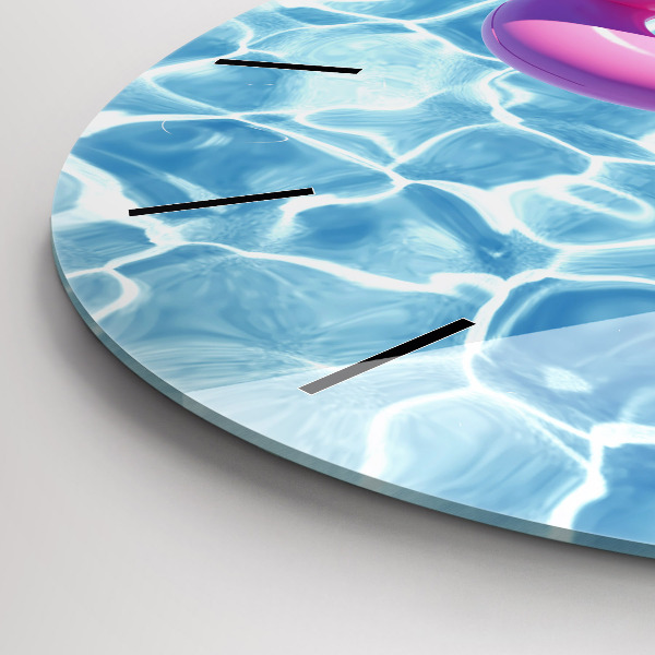 Orologio rotondo Gonfiabili fenicotteri