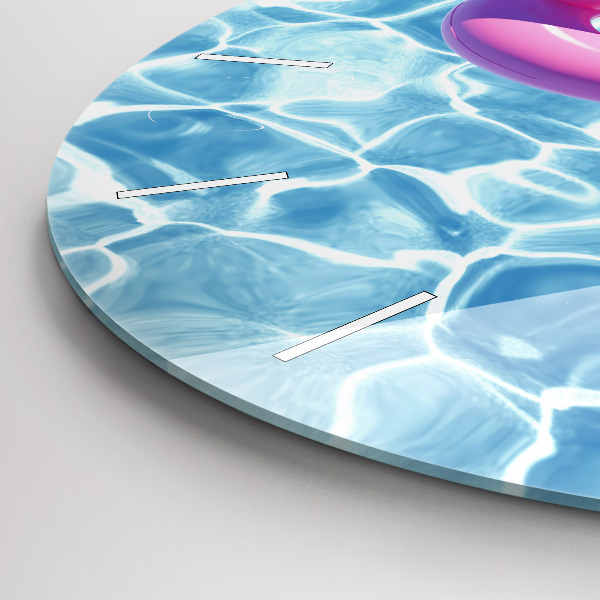 Orologio rotondo Gonfiabili fenicotteri