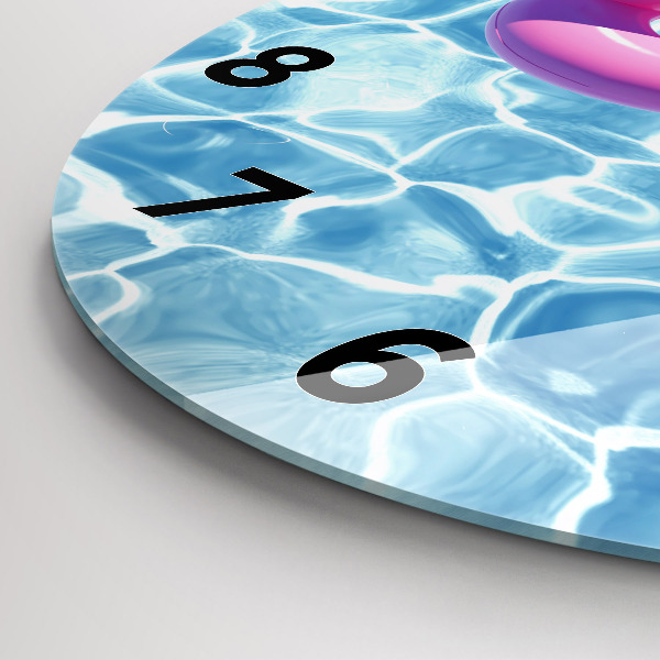 Orologio rotondo Gonfiabili fenicotteri