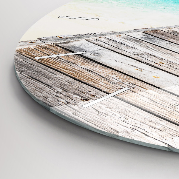 Orologio rotondo Isola tropicale