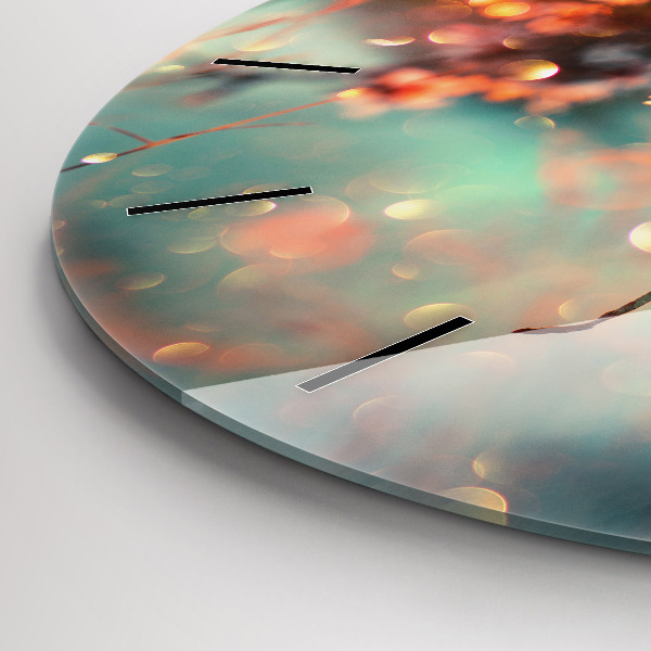 Orologio rotondo Fiori primaverili