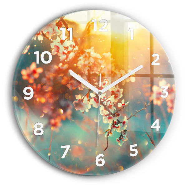 Orologio rotondo Fiori primaverili