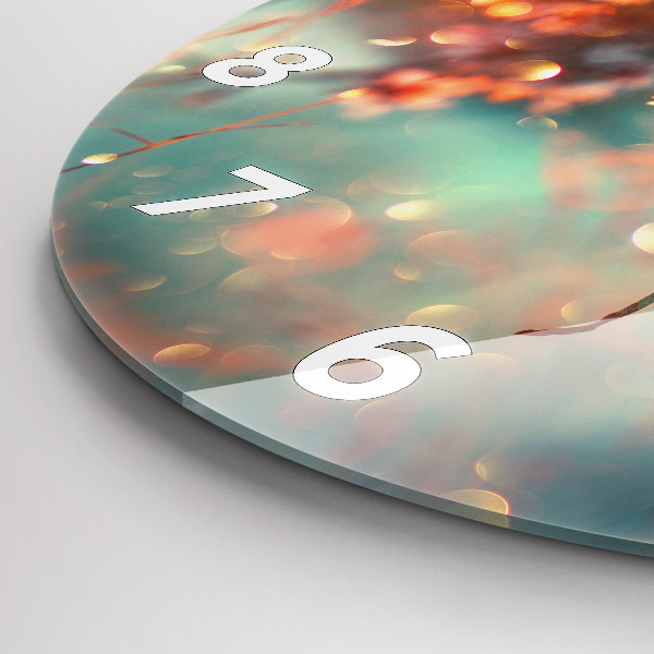 Orologio rotondo Fiori primaverili