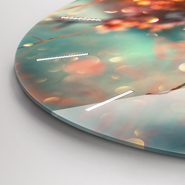 Orologio rotondo Fiori primaverili