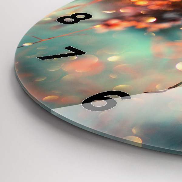 Orologio rotondo Fiori primaverili