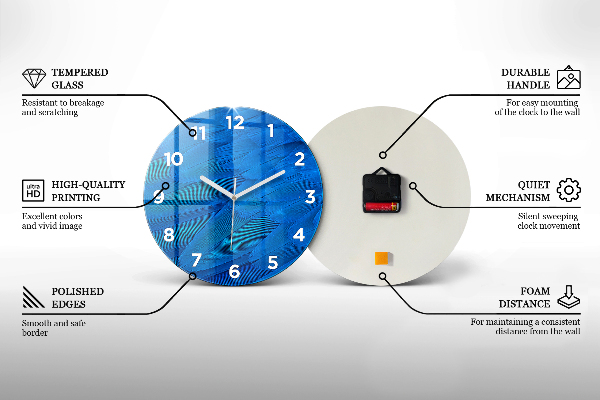 Orologio rotondo bandiera americana