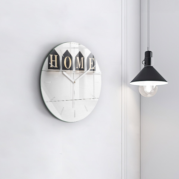 Orologio rotondo La casa dell'iscrizione