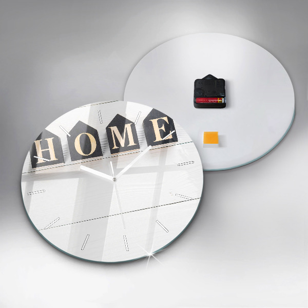 Orologio rotondo La casa dell'iscrizione