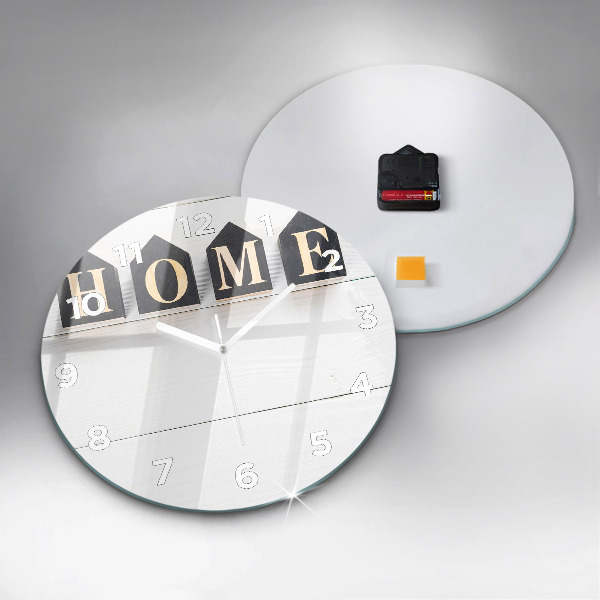 Orologio rotondo La casa dell'iscrizione