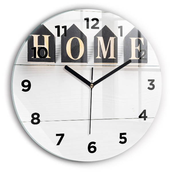 Orologio rotondo La casa dell'iscrizione