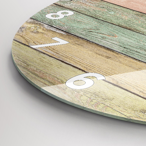 Orologio rotondo Tavole colorate