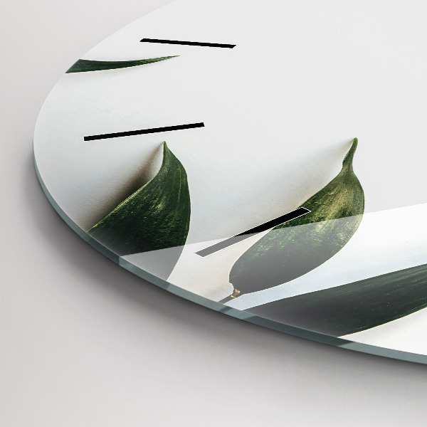 Orologio rotondo Cornice fogliare