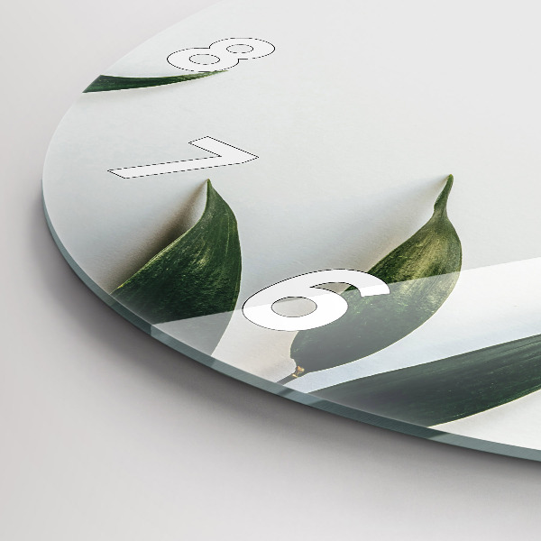 Orologio rotondo Cornice fogliare