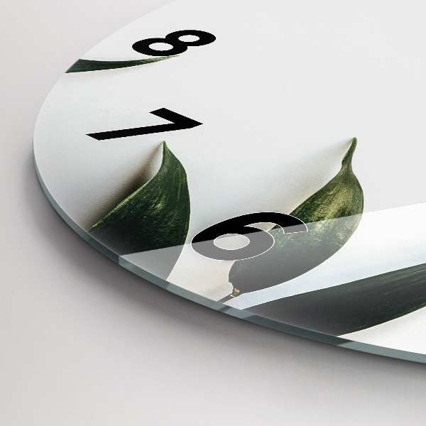 Orologio rotondo Cornice fogliare