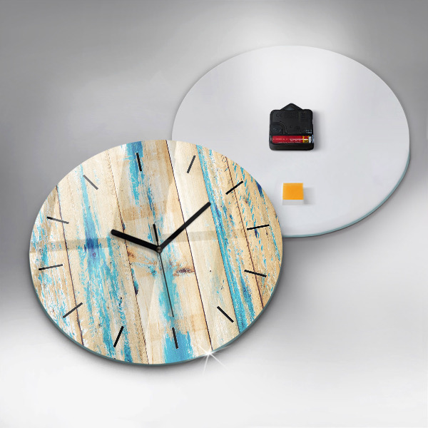 Orologio rotondo Legno graffiato
