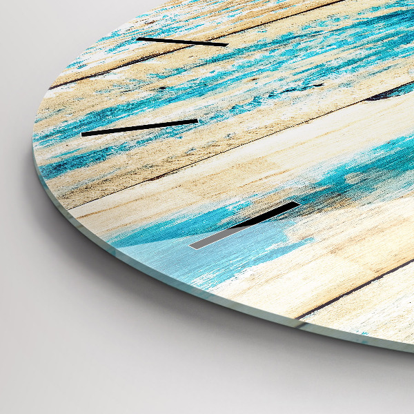 Orologio rotondo Legno graffiato
