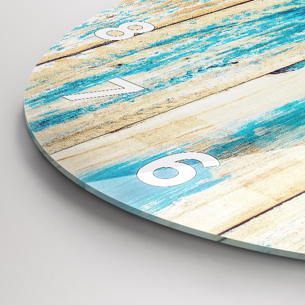 Orologio rotondo Legno graffiato