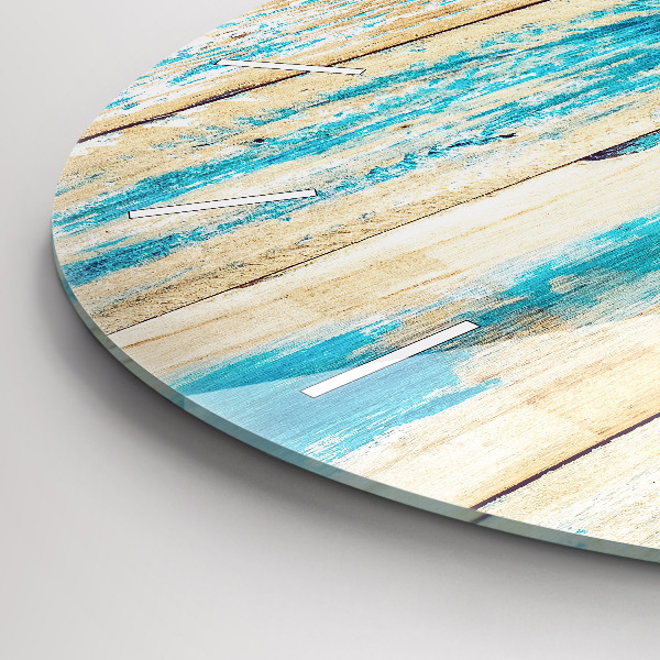 Orologio rotondo Legno graffiato